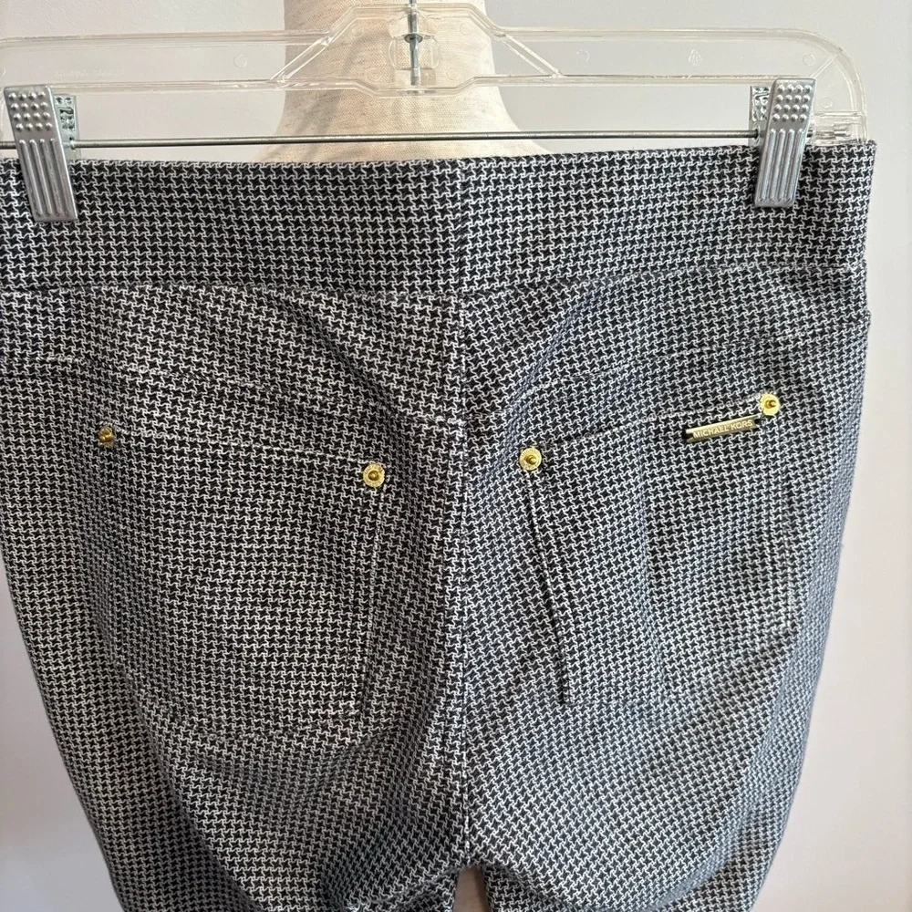 Michael Kors Black and‎ White Checkered Dress Skinny Pants Small